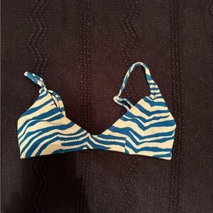 TRIANGL MAIA - ZEBRA SPLASH BLUE BIKINI